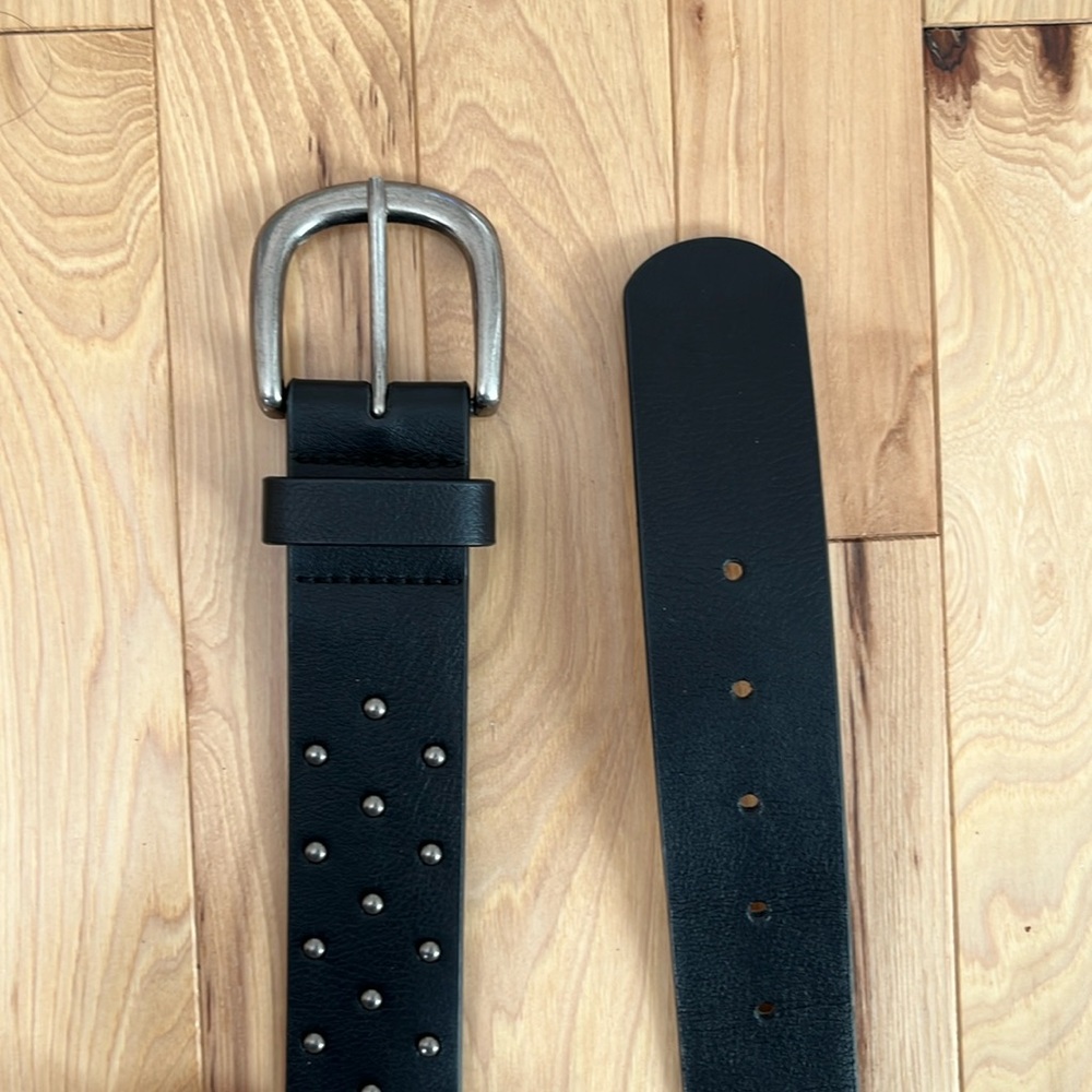 Black studded belt
